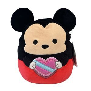 Mickey Mouse Squishmallows Original 8” Disney Mickey Heart Love Plush NEW